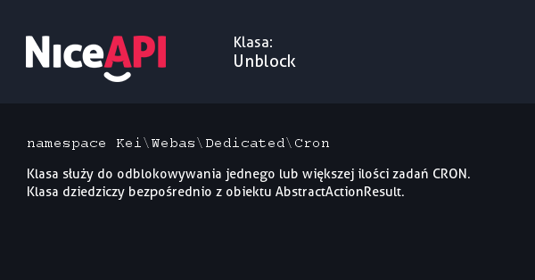 Klasa Unblock &middot; NiceAPI dla PHP 5.6