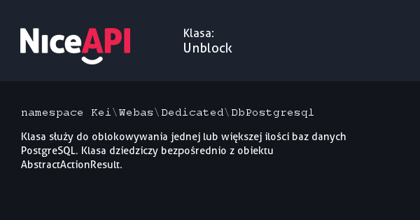 Klasa Unblock &middot; NiceAPI dla PHP 5.6