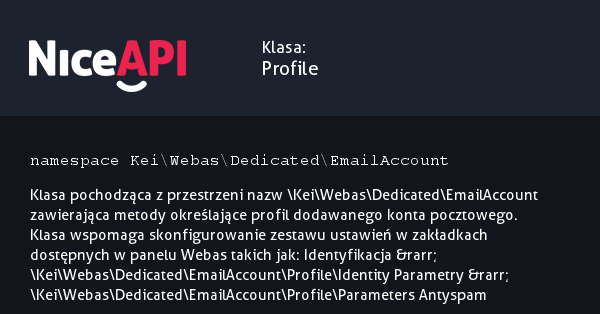 Klasa Profile &middot; NiceAPI dla PHP 5.6
