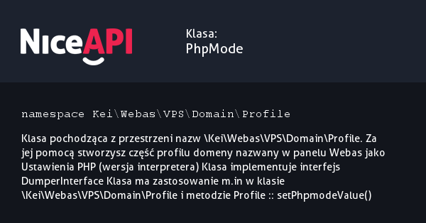 Klasa PhpMode &middot; NiceAPI dla PHP 5.6