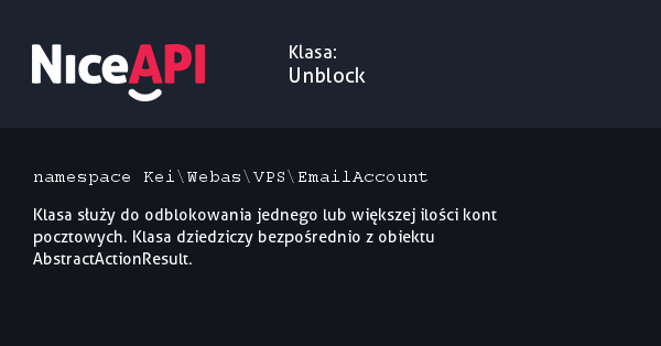 Klasa Unblock &middot; NiceAPI dla PHP 5.6