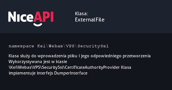 Klasa ExternalFile &middot; NiceAPI dla PHP 5.6